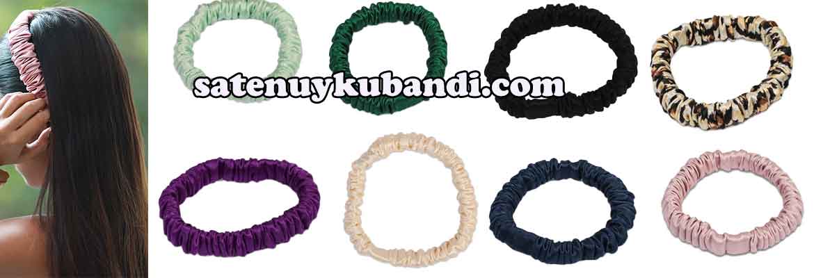 Akordiyon saten saç bandı