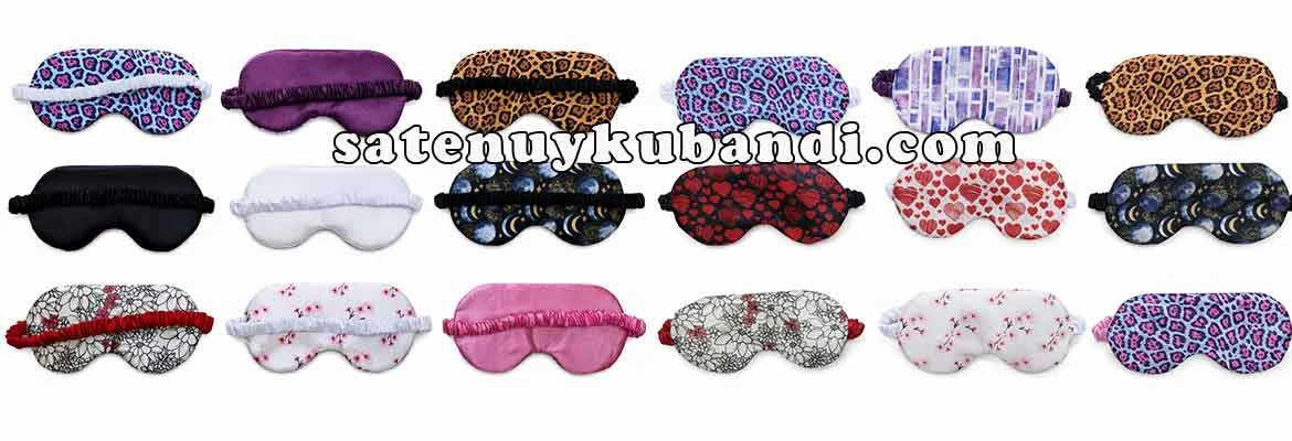 full baskılı saten göz bandı